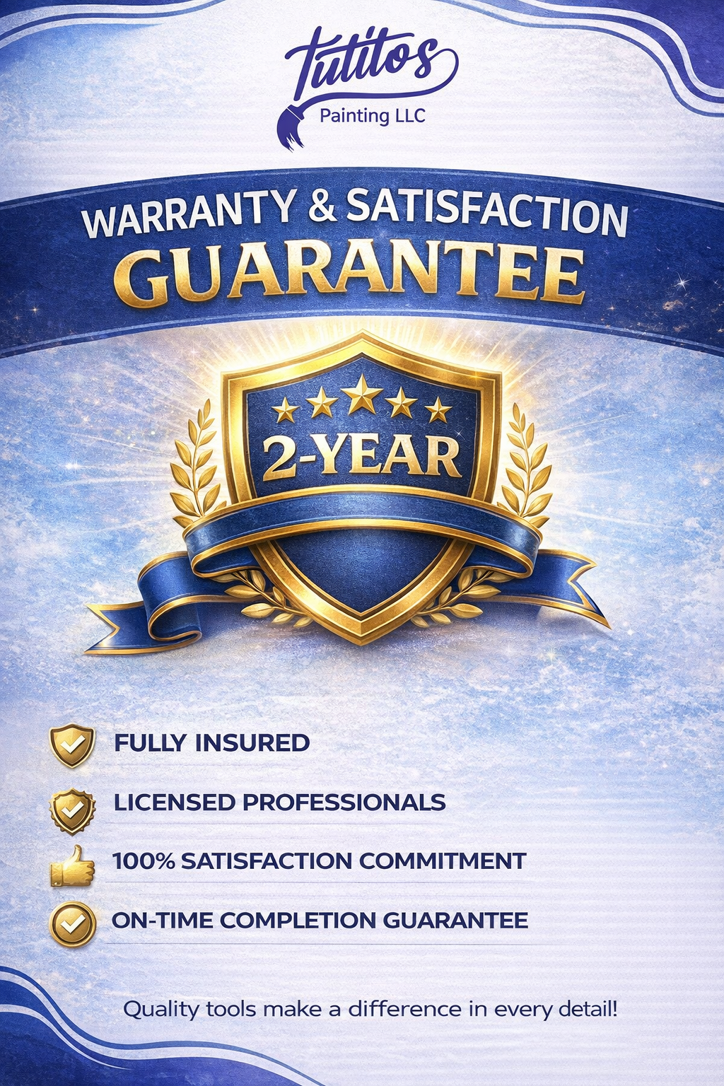 Warranty & Satisfaction Guarantee
